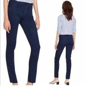 Tory Burch Blue Mid Rise Skinny Crop Pants Stretch Size 26